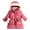 Watermelon Red, variant on Kids Winter Coats Toddler Hooded Coat Girls Windproof Winter Jacket Warm Zipper Jacket Thick Thermal Fleece Lined Coat(Red,3-4 Years)
