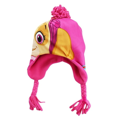 paw patrol hat skye nickelodeon 2t flaps 4t ear toddler winter pink