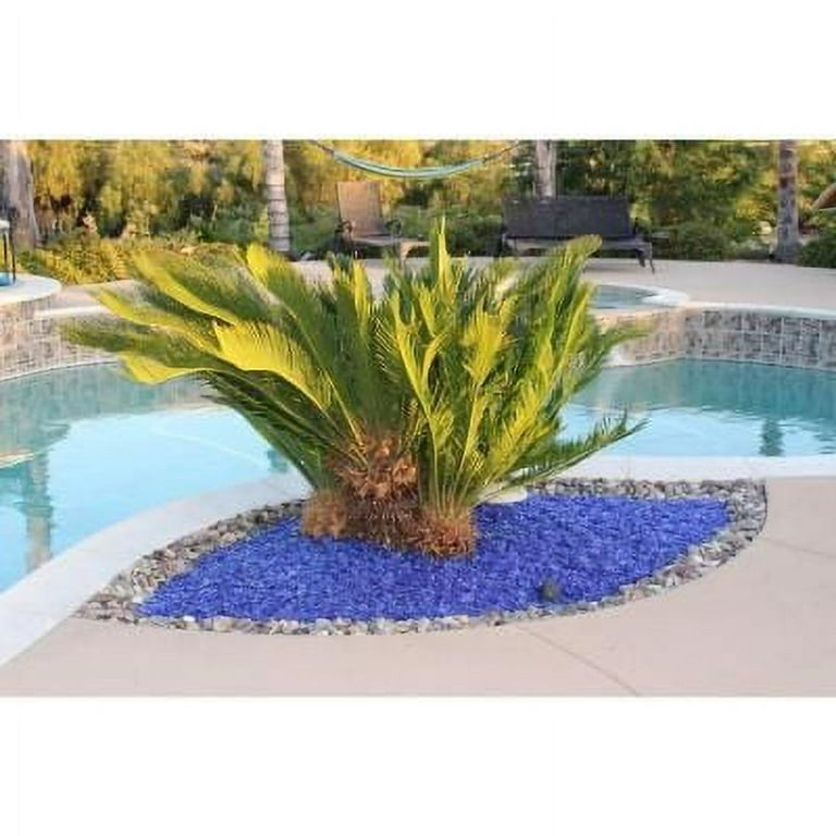 1/2 in. 25 lb. Medium Royal Blue Landscape Fire Glass 1/2 in. 25 lb. Medium Royal Blue Landscape Fire Glass