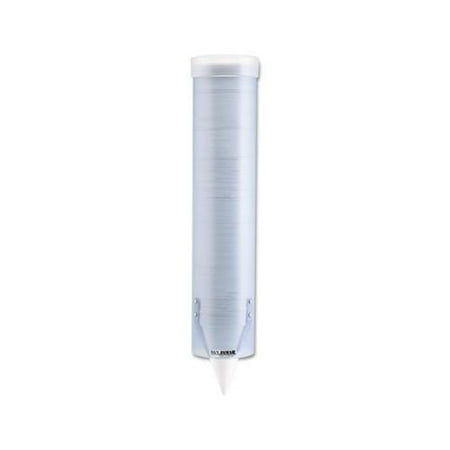 San Jamar Adjustable Frosted Water Cup Dispenser, Wall Mounted, Blue SANC3165FBL
