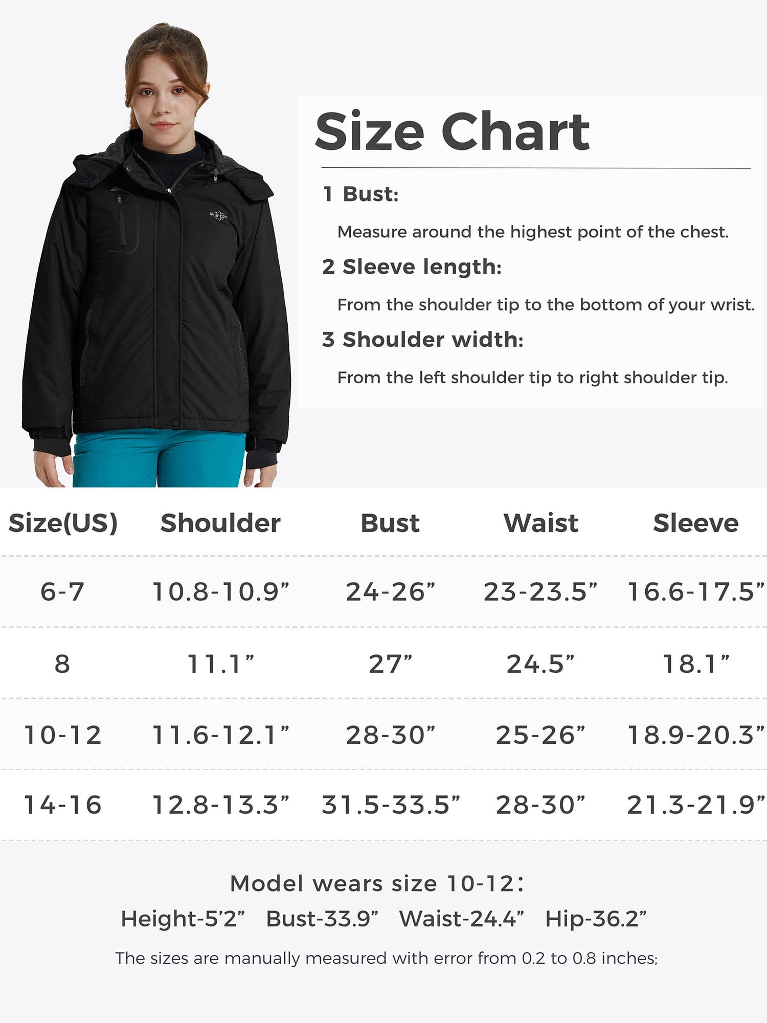 waterproof jacket size 28
