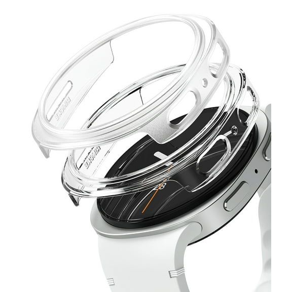 Ringke Slim [Anti-Yellowing] for Galaxy Watch 8 40mm Case, Perfect-Fit Lightweight Solid Cover - Clear/Alpine Clear