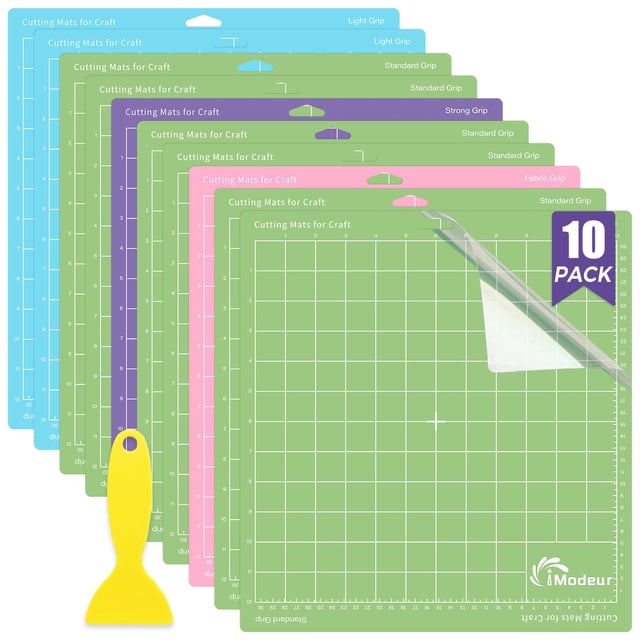 Tapetes de corte iModeur, paquete de 10 unidades, 30 x 30 cm, para accesorios Cricut