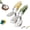 2pcs, variant on Stainless Steel Bear Pancake Griddle Clip Multifunctional Kitchen Tool, 2-in-1 Cute Bear Spatula Tongs, With Locking Clip or Steak, Eggs, Pancake(Green)