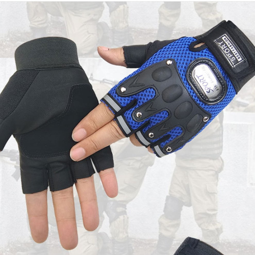 Bike Rearview Mirrow Gloves Wrist Back Mirror Cycling Gloves Half