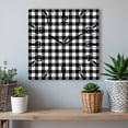 thumbnail image 6 of Black White Plaid Wooden Wall Clock Silent Non Ticking, Modern Simple Buffalo Check Gingham Square Wall Clocks Battery Operated, Decor Clock for Home Office, Living Room, Kitchen, 12 Inch, 6 of 9