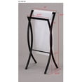thumbnail image 3 of IN Room Furniture Designs 10.75" Contemporary Metal Towel Rack in Black, 3 of 3