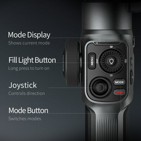 Zhiyun - Smooth 5S 3-Axis Gimbal Stabilizer Standard for Smartphones with detachable tri-pod stand - Gray