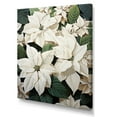 thumbnail image 2 of Designart "Serenade Of Wild White Poinsettia I" Poinsettias Wall Art Living Room, 2 of 7