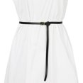 thumbnail image 4 of Cinturón de cuero ajustado Allegra K para mujer Negro 95-115cm, 4 of 4