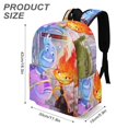thumbnail image 3 of Elemental-theme Backpack, Campus style schoolbag Bookbag with Adjustable Shoulder Straps And Large Zip Compartment, Unisex Travel Bags.42x30x15cm, 3 of 6