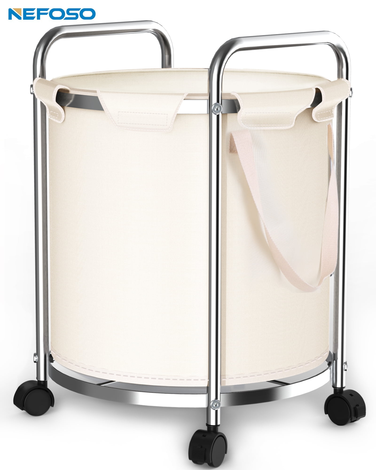 NEFOSO Laundry Hamper with 4 Wheels,70L Rolling Laundry Basket,600D
