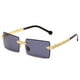 thumbnail image 2 of Gafas de sol sin montura Sunnimix para mujer UV400 Todo gris, 2 of 7