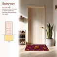 thumbnail image 3 of ODIKA 6'x9' Machine Washable Non-Slip Area Rug, Haunted Garden High Traffic Rug, Burgundy, 385002, 3 of 7