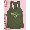 thumbnail image 3 of Mothers Day Storybook Tulips Racerback Tank Women -Image by Shutterstock, Female Large, 3 of 4