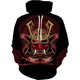 thumbnail image 3 of Sudadera con capucha con estampado 3D de samuráis para hombre, sudadera con capucha con gráfico de caballeros de armadura, sudaderas geniales de moda para niños, suéter superior Harajuku de invierno, 3 of 5