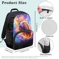 thumbnail image 7 of Yuyamidu Fire Rugby Backpack for Kids Boys Bookbag Primary School Backpack 5Th Grade Cool Book Bag Children Schoolbags Middle School Bags with Side Pockets, 7 of 7