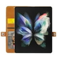 thumbnail image 3 of Premium Wallet Case for Samsung Galaxy Z Fold 4 5G (2022), Allytech Flip Foldable Stand Card Slots Crossbody Case with Detachable Shoulder Strap for Samsung Z Fold4/Galaxy Z Fold 4 7.6", Yellow, 3 of 10