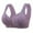 Purple, variant on POIUYTR Daisy Bras for Older Women Daisy Bra for Seniors Front Closure Cotton Bras Full Coverage No Underwire Bra