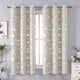 thumbnail image 1 of Nvzi Cortinas perforadas de estilo sencillo, cortinas de sombreado adecuadas para dormitorio, sala de estar, cocina (2 paneles, 63" de largo x 52" de ancho, beige A98), 1 of 5