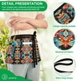 thumbnail image 4 of Yayeee Waist Apron with Pockets for Cooking Waterproof Half Server Aprons, Blue Geometric, 4 of 7