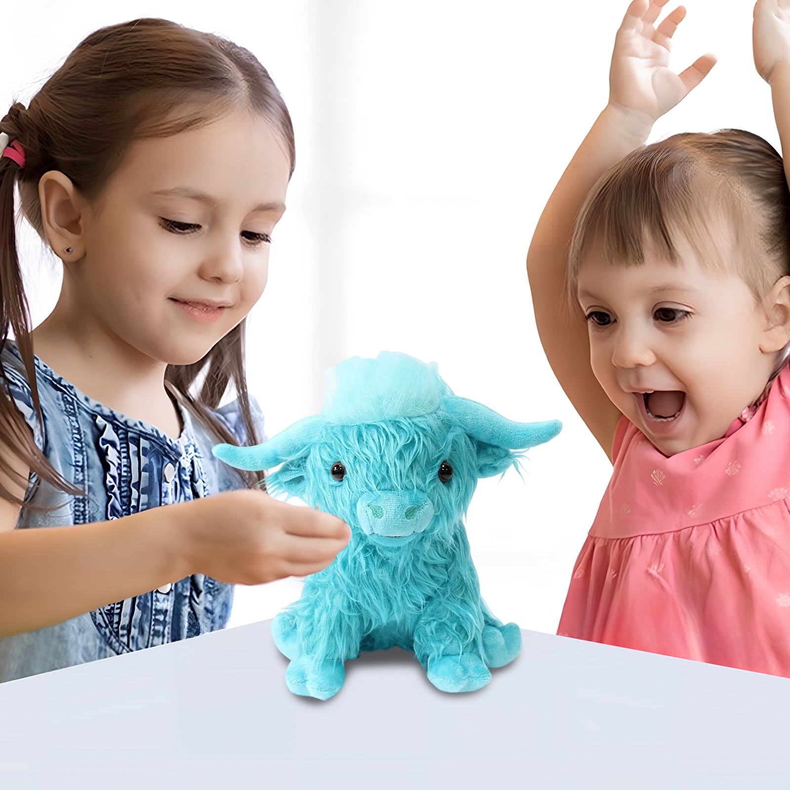9.8Inch Cute Highland Cow Stuffed Animal Plush Doll, Perfecr Birthday Christmas Holiday Valentines Gifts, Easter Basket Stuffers