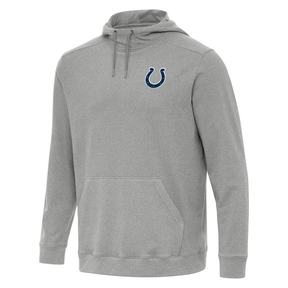 Men's Antigua Heather Gray Indianapolis Colts Cloud Pullover Hoodie