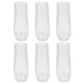 thumbnail image 6 of Stemless Plastic Champagne Flutes 6Pcs 9oz Unbreakable Glasses for Weddings, 6 of 7