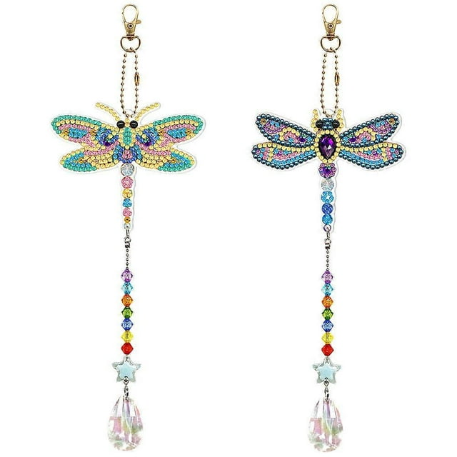 House Ornaments Chandelier Wind Chimes Garden Wind Bell Decoration Rhinestone Painting Wind Chime Wind Chime Decoration