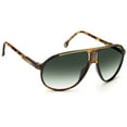 thumbnail image 3 of Carrera CA Champion65 Plastic Unisex Aviator Sunglasses Red Havana 62mm Adult, 3 of 4