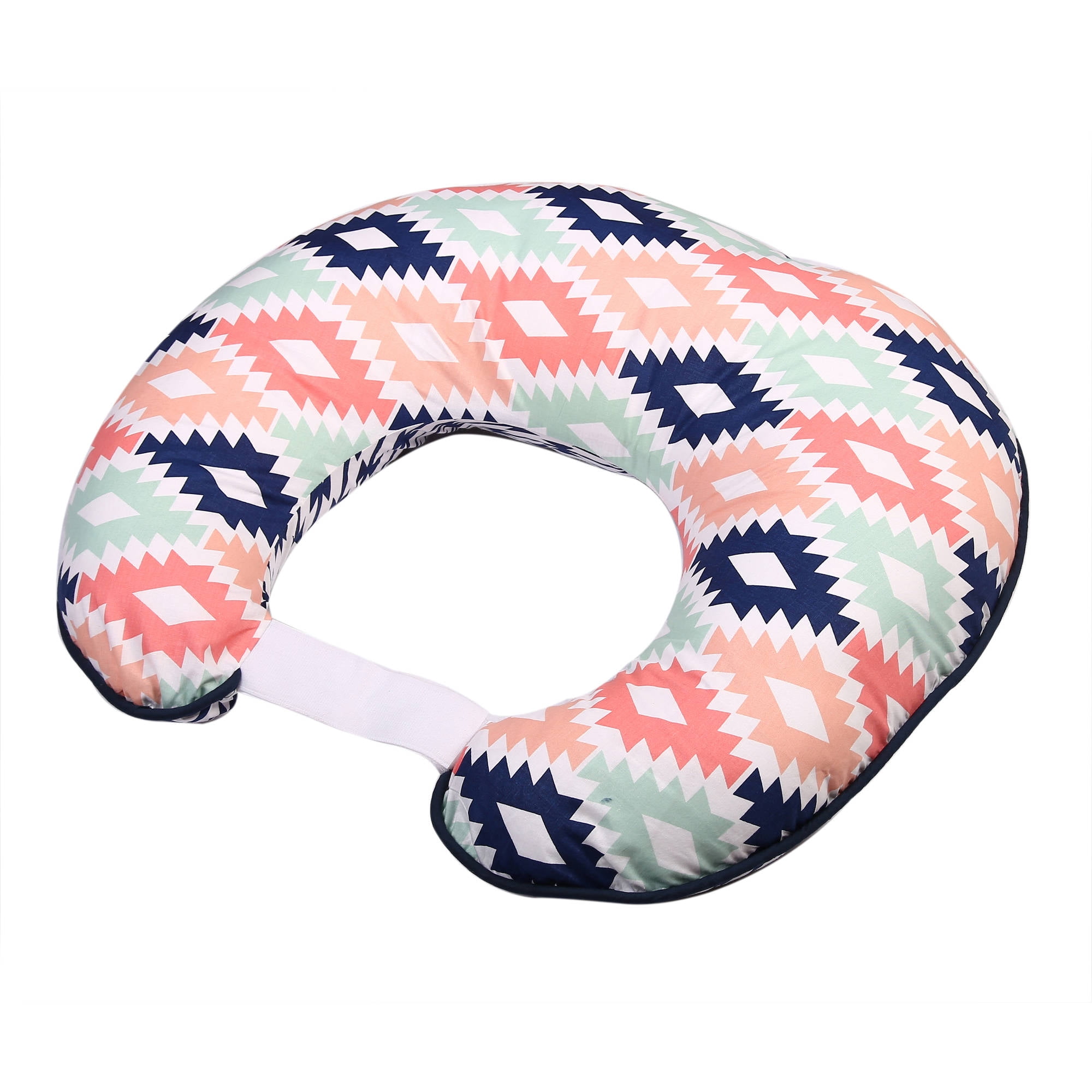 Bacati Emma Aztec Aqua Orange Navy Nursing Pillow Cover Fits