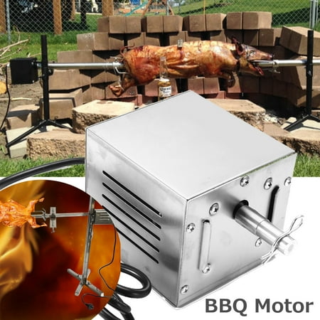 Pit Camp Moaere 60KG Stainless Steel BBQ Motor Camping Pig Grill Electric Rotisserie Roaster Machine ()