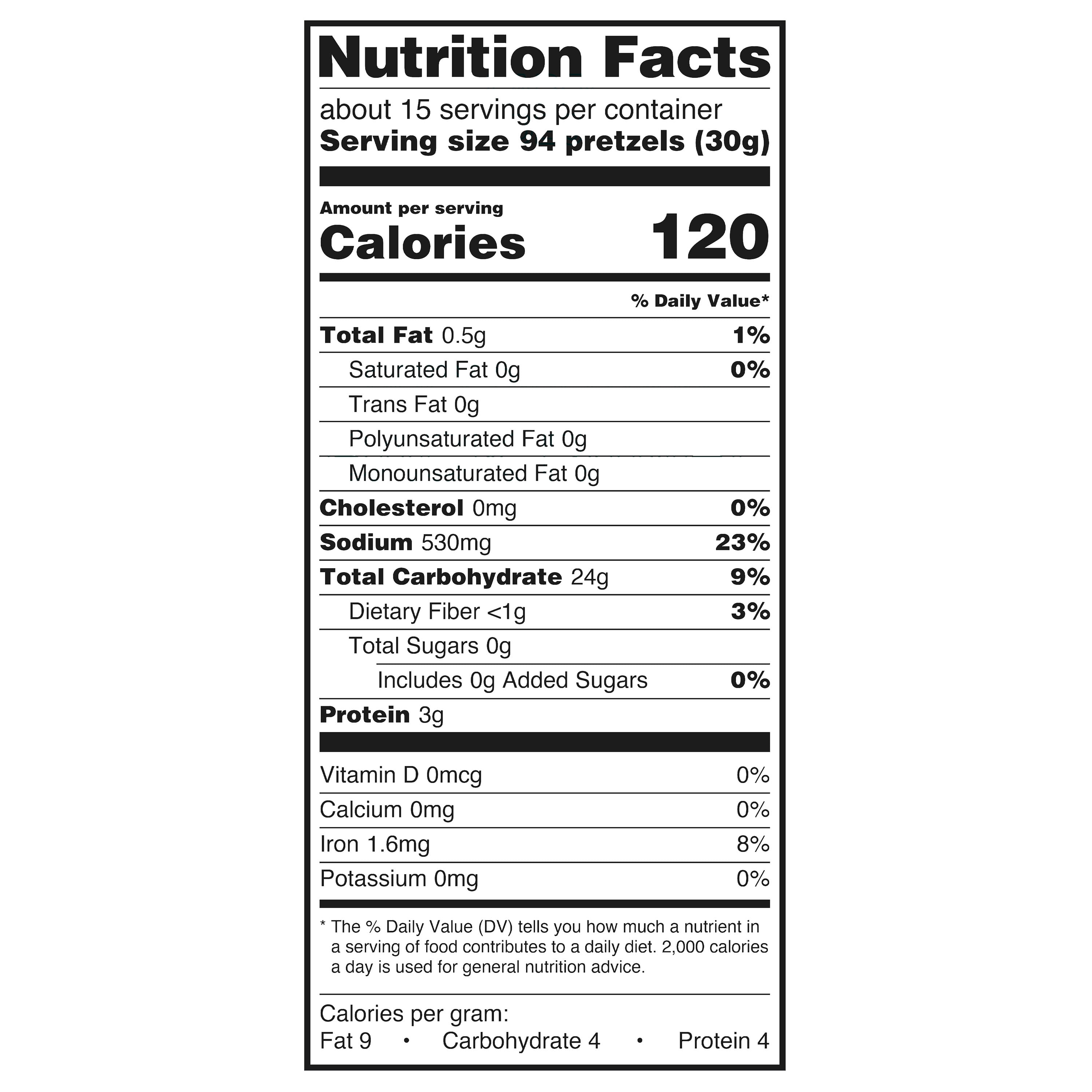 G V Ultra Thin Pretzel Sticks, 16 oz Bag