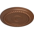 thumbnail image 3 of Ekena Millwork 19 5/8"OD x 1 1/2"P Alexandria Rope Ceiling Medallion (Fits Canopies up to 4 5/8"), Hand-Painted Polished Copper, 3 of 6