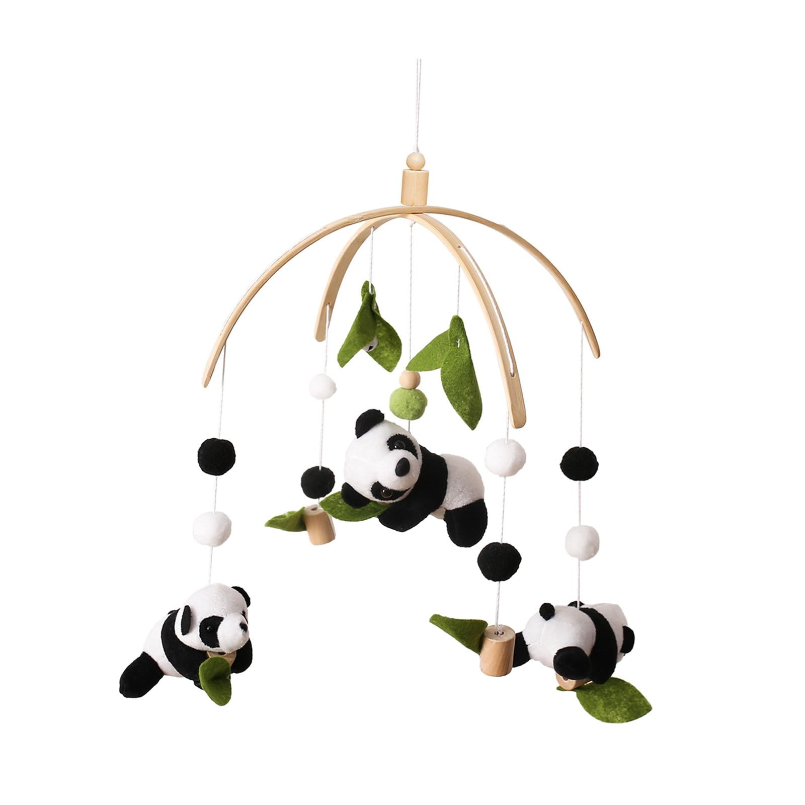 Rushawy Baby Crib Mobile Activity Toy Cartoon Bamboo Leaf Baby Crib Hanging Rattles Toys