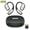 Black + Case, variant on HTC NE39 Wireless Bluetooth 6.0 Open-Ear Earbuds, AI Translator, Noise-Cancelling Headphones, 130+ Languages, 40H Playtime, IPX5 Waterproof, Black