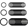 thumbnail image 1 of GFDYREE Flat Key Rings Key Chain Metal Split Ring 36pcs (Round 3/4 Inch, 1 Inch and 1.25 Inch Diameter), for Home Car Keys Organization, Lead Free Electroplated Black, 1 of 7