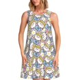 thumbnail image 1 of Disketp Cute Rabbit para Vestido sin Mangas para Mujeres, Vestidos de Verano para Mujeres, Casual y Holgado para la Playa, 1 of 7
