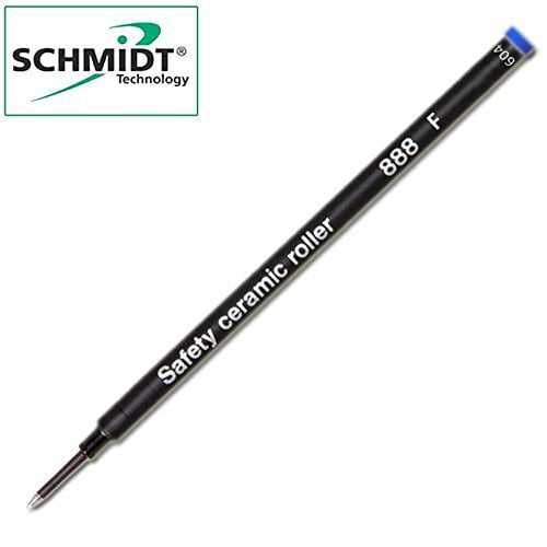Blue Schmidt German Roller Pen Refill Safety Ceramic Roller 888 F 2 Piece 