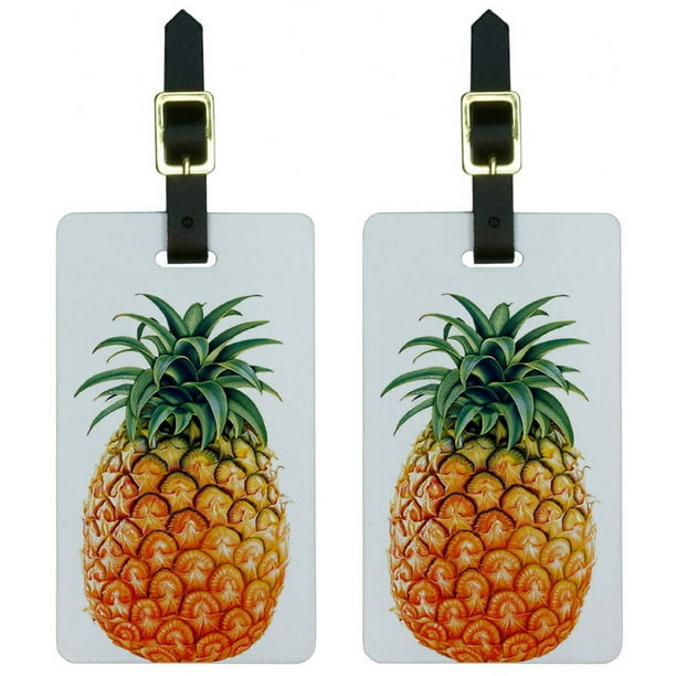 Pineapple Luggage Tags Suitcase Carry-On ID, Set of 2 - Walmart.com