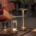 thumbnail image 5 of Wireless touch table lamp, rechargeable, dimmable, metal, mood light, night light, bedside lamp Silver, 5 of 5