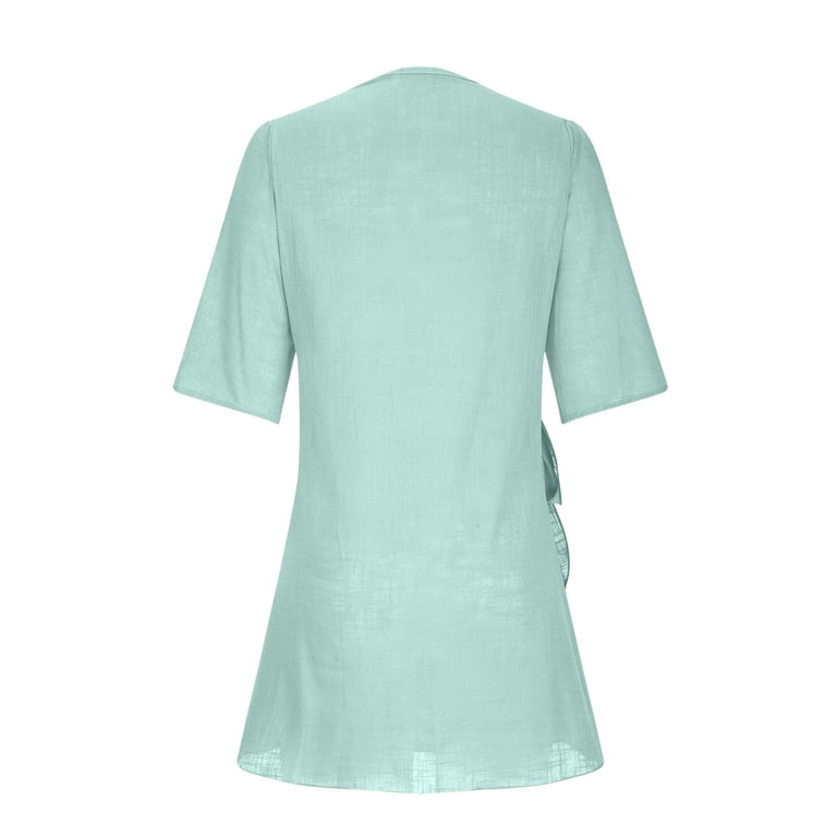 green faux wrap dress Baltic Born Womens Latonya Faux Wrap Dress | Green Multi main image 1