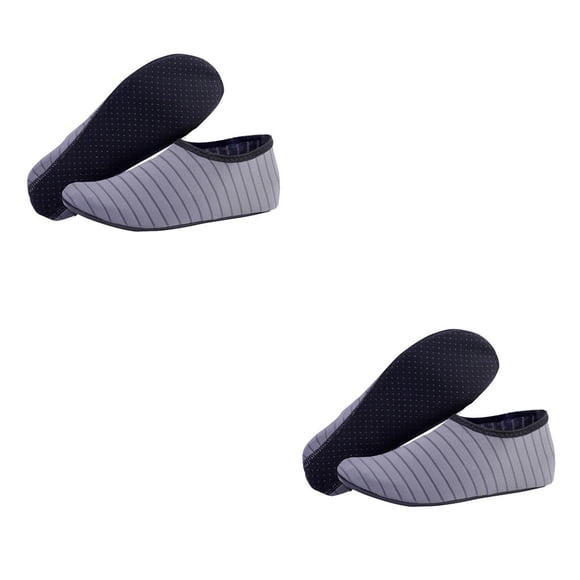 Soidarity 1 par de zapatos de playa antideslizantes de secado rápido calcetines descalzos Surf Drafting Underwater adultos niños gris M Type2 NO2