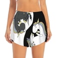 thumbnail image 2 of Goofa Unicorn in Yoga Printed Women 2 in 1 Running Shorts,Quick Dry Athletic Workout Shorts,High Waisted Athletic Shorts with Liner Pockets-Small, 2 of 9