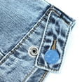 thumbnail image 4 of KIDSCOOL SPACE Boys Denim Jacket,Little Big Kids Simple Design Colored Buttons Jean Coat,Light Blue,9-10 Years, 4 of 5