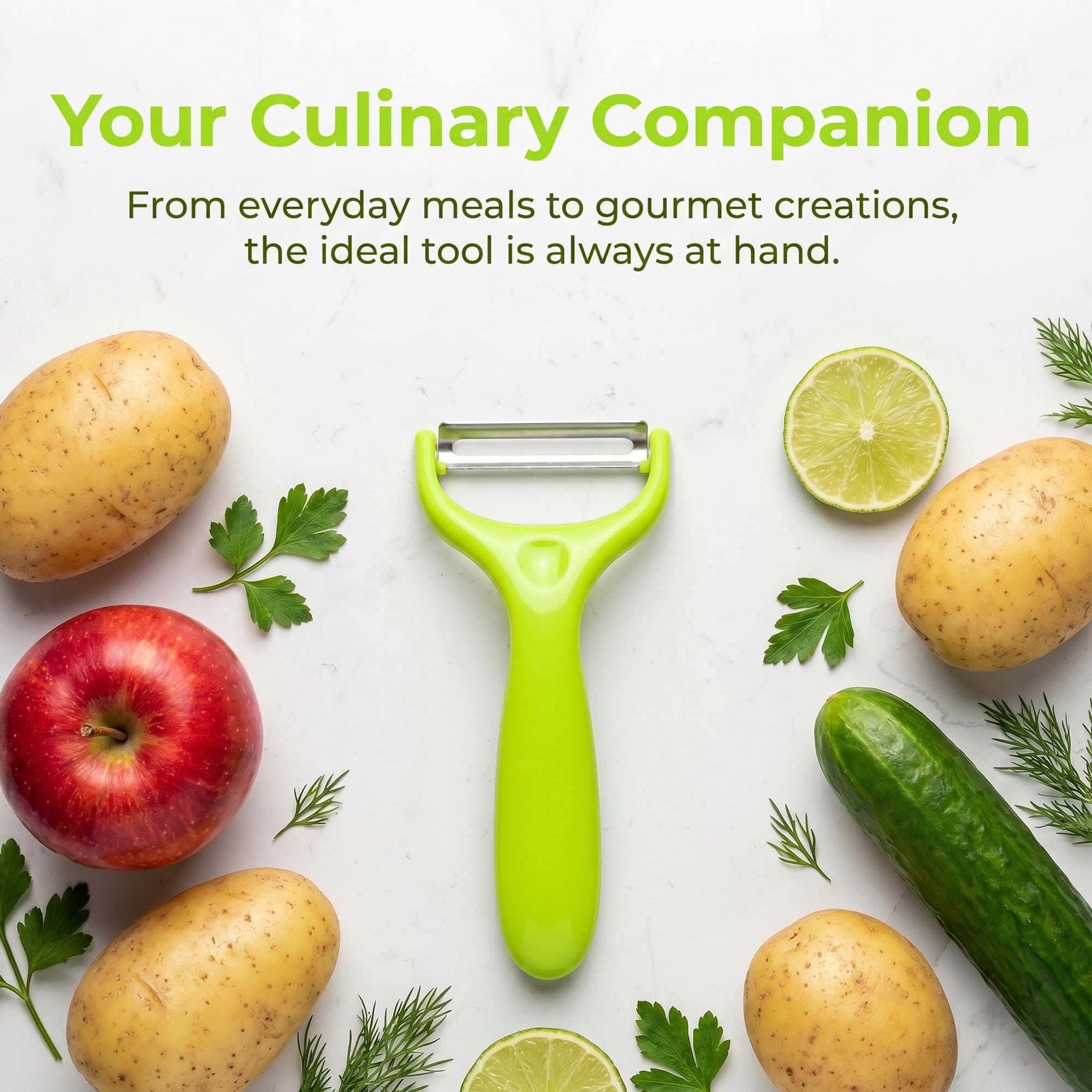 Unique Bargains Plastic Vegetable Peeler with Ergonomic Handle Green 5.9x2.4x0.6 inch