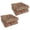Adonis Jewel, variant on Blazing Needles 19-inch Square Tufted Indoor/Outdoor Chair Cushions (Set of 4) - 19" x 19" Lesandra Sunblue