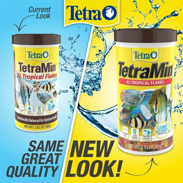 Tetra TetraMin Tropical Fish Food Flakes, XL, 5.65 oz 