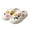 White, variant on Wensltd Women Closed Toe Slide Slippers Plush Warm Wide Width Indoor Slippers For Winter Wear Solid Color