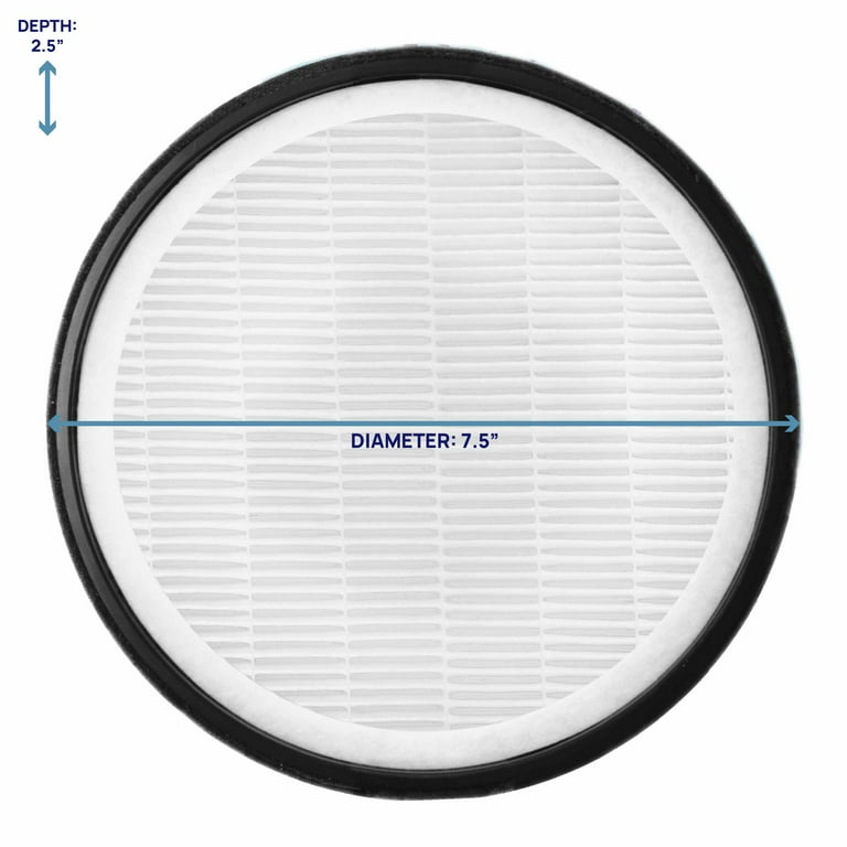 Filter Bros LV-H132-RF HEPA Replacement Filter for Levoit Air Purifier with Thick Activated Carbon Layer for LV-H132, 1 Pack